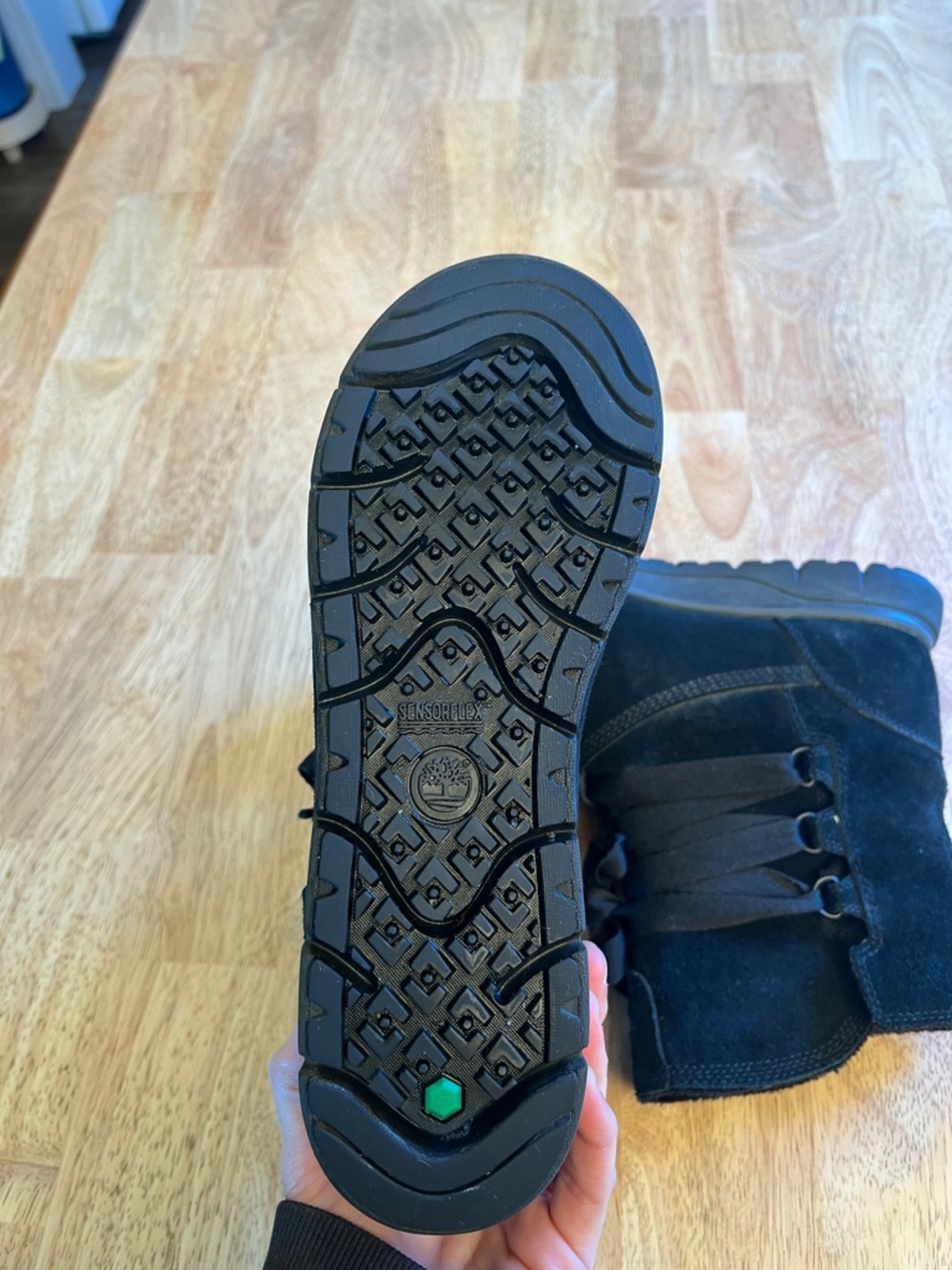Timberland Black Leighland Pull-On Waterproof Boots US size 8 EU 39 - Picture 12 of 16
